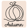 LINE ART PUMPKIN AUTUMN HALLOWEEN