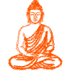 Buddha – Neon Glitch Spiritual Art