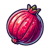 Lebendige hyperrealistische Granatapfel-Illustration