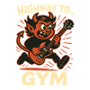 Devil Guitarist Running Gym T-Shirt