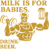 Bold Manly Drink Quote Design