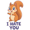 Kawaii Squirrel – Je te déteste