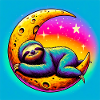 Sloth sleeps on the Moon