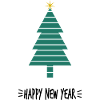 SAPIN. BONNE ANNEE. SAINT SYLVESTRE