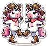 Einhorn mit Cowboy-Hut
