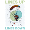 Adventurous skydive illustration