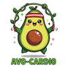 Hüpfende Avocado