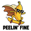 Schlittschuh Banane