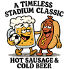 Beer and hot dog