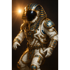 Astronaut in Ancient Egyptian Futuristic Gear