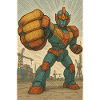 Robot Fight Stance in Docks