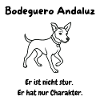 Modern, minimalist Bodeguero motif