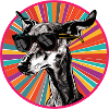 Retro Dog with Sunglasses Design