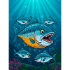 Piranha – deadly aggressive fish in rivers