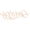 Abstract graffiti design with Belgrade flair
