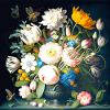 Bouquet de papillons baroque flamand
