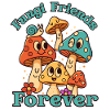 Fungi Friends Forever – Cartoon Design
