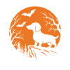 Weiner Dog Moon Spooky Halloween Dachshund