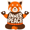 Red Panda Meditates "Inner Peace"