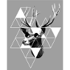 Deer Head - Deer - Hipster