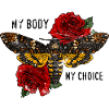 Tarantula Butterfly with Roses