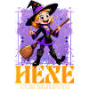 Witch in training with magic wand