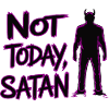 Rebellious Satan Meme Print on T-Shirt