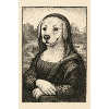 Hundefigur im klassischen Kunststil