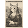 Cat portrait in art style