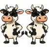 Cow with sunglasses and charm