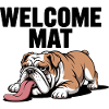 Welcome Mat Bulldog