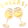 Sektgläser Cheers Party Motiv