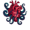 Heart Meets Tentacle Art Design