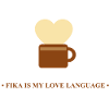 Cup with Heart Fika Message