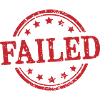Failed Red Grunge Stamp