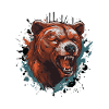 Grizzly Bear Head