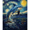 Delfin Van Gogh Style Starry