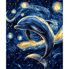 Delfin Van Gogh Style Starry