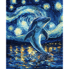 Delfin Van Gogh Style Starry
