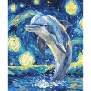 Delfin Van Gogh Style Starry