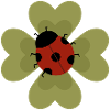Ladybug Floral Patch Design