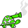 Schildkröte Panzer Waffe Kanone schießen Schuss