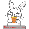 Cute bunny motif with drink