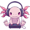 Création fantastique d’un mignon joueur d’axolotl