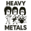 Schwermetaller Banddesign mit Elementen