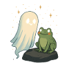 Ghost and Frog Night Motif