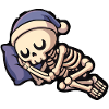 Cute bone sleeper with sleepy cap