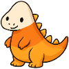 Playful dinosaur motif for children