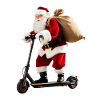 Santa Claus on Scooter
