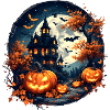 Halloween - Haunted House & Pumpkins